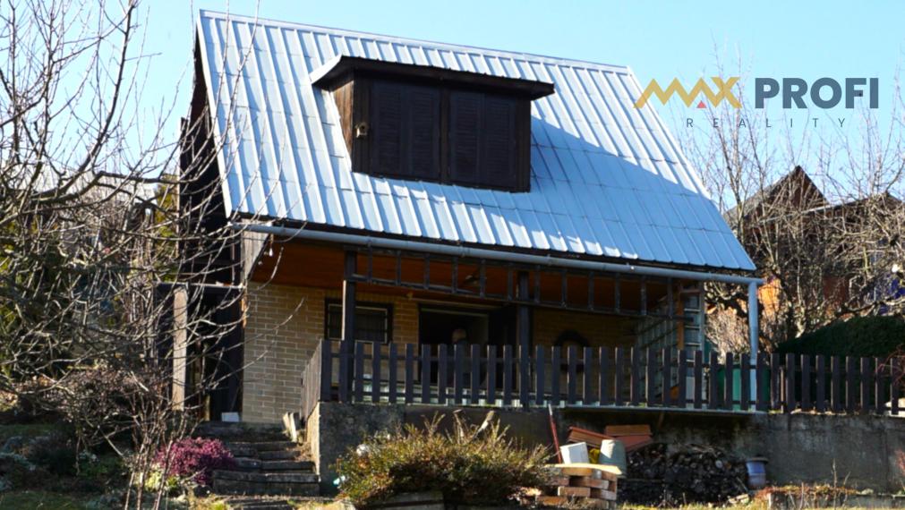 Záhradná chatka s výhľadom a nízkymi nákladmi, záhrada 339m2, Martin