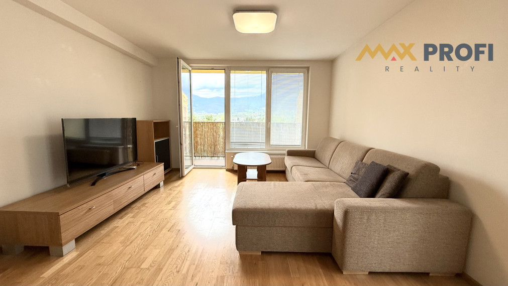 PRENÁJOM | 2-izbový byt, 66m2, loggia s výhľadom, 2 parkovacie miesta | Martin – Ľadoveň