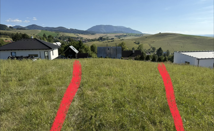 Na predaj, Stavebný pozemok, 3466 m² s prístupom z 2 strán, južný svah – Turčianske Jaseno, Martin - fotografia 1